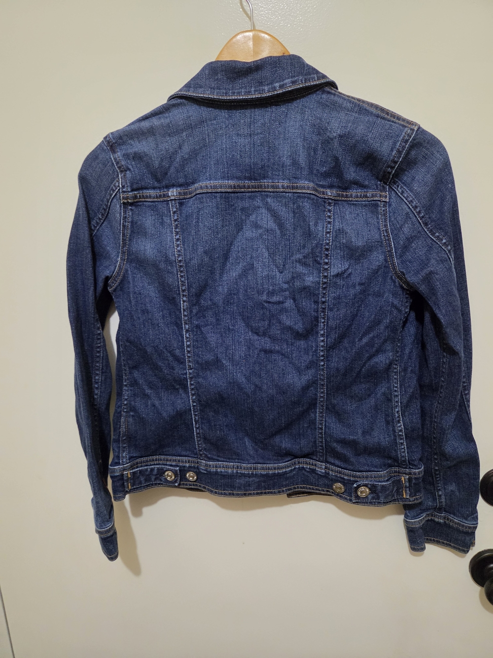 7 For All Mankind Womens Dark Blue Denim Trucker Jacket - XS - Picture 9 of 13